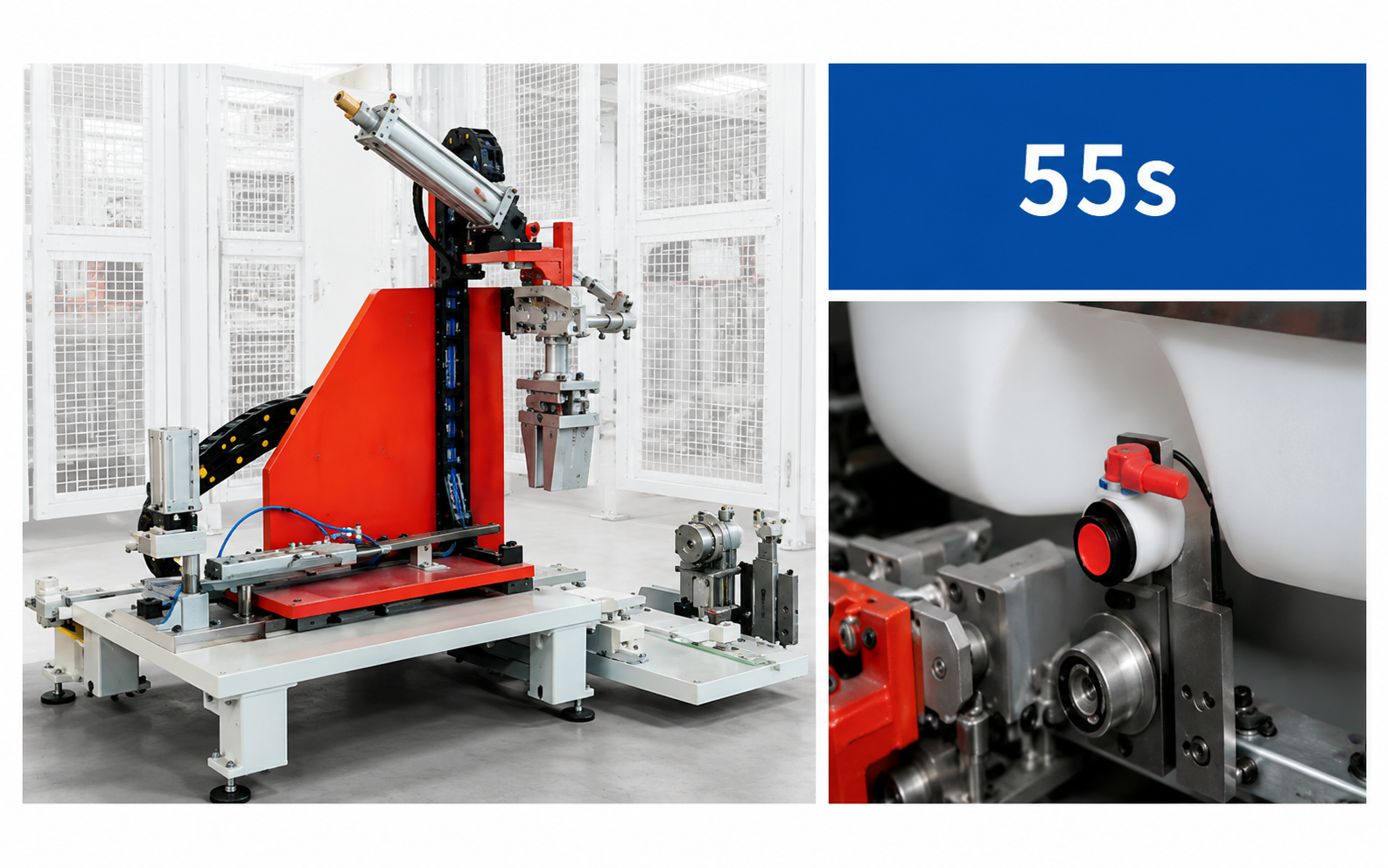 IBC ton barrel automatic valve welding machine